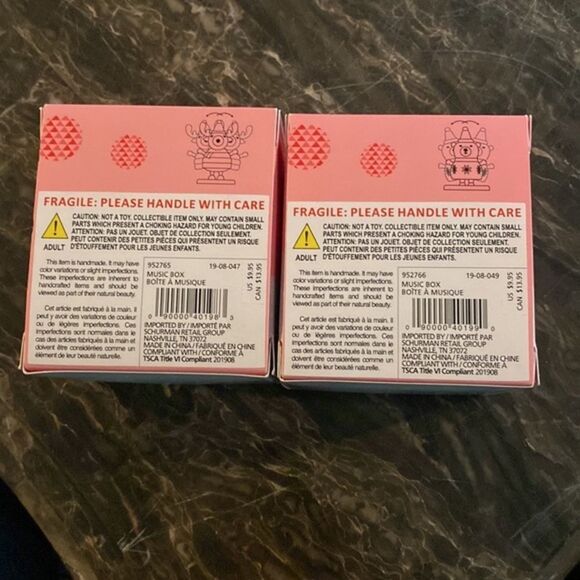 2 NWT Wooden Christmas Wobblies - Picture 7 of 8